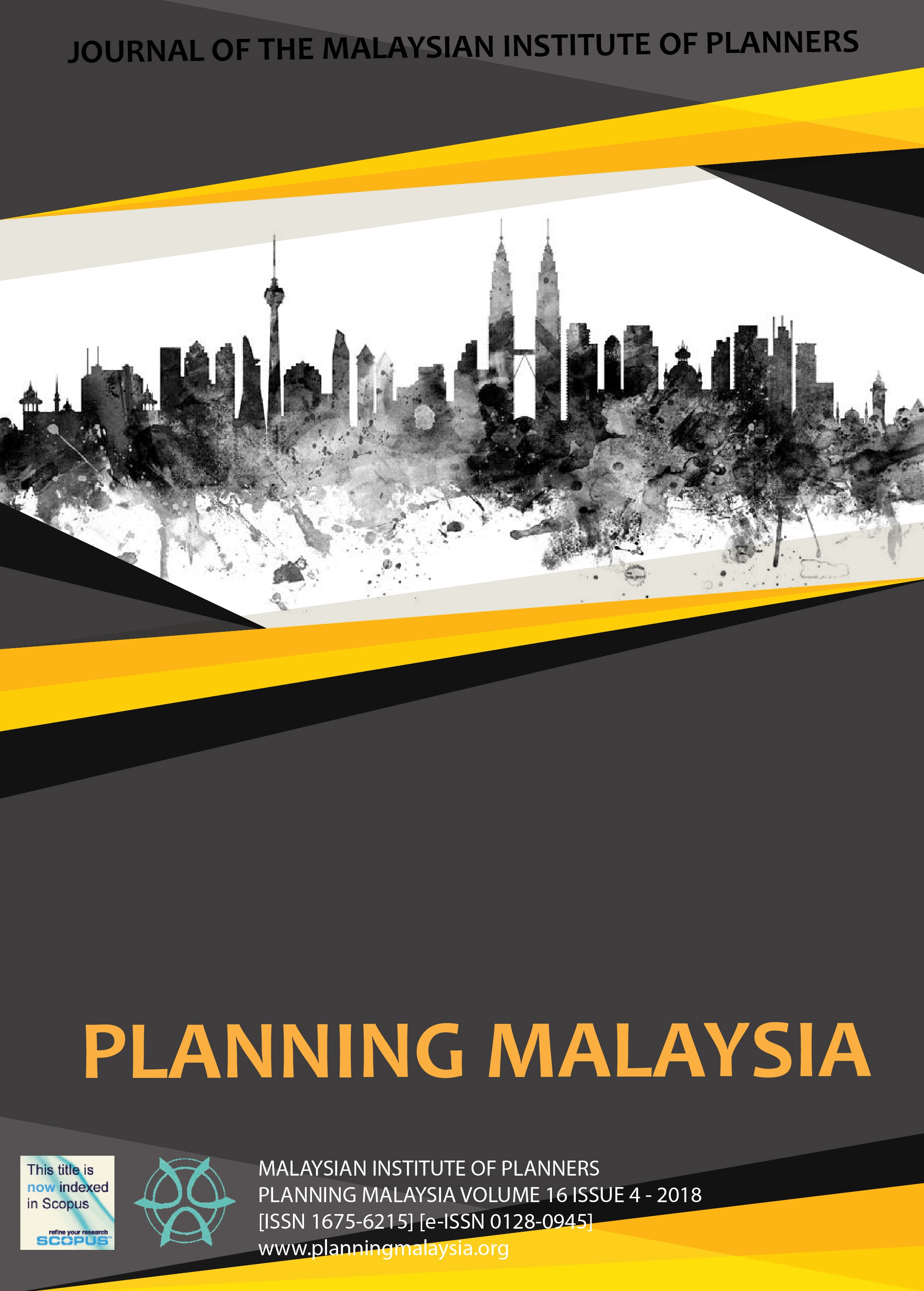 					View Vol. 16 (2018): PLANNING MALAYSIA JOURNAL : Volume 16, Issue 4, 2018
				