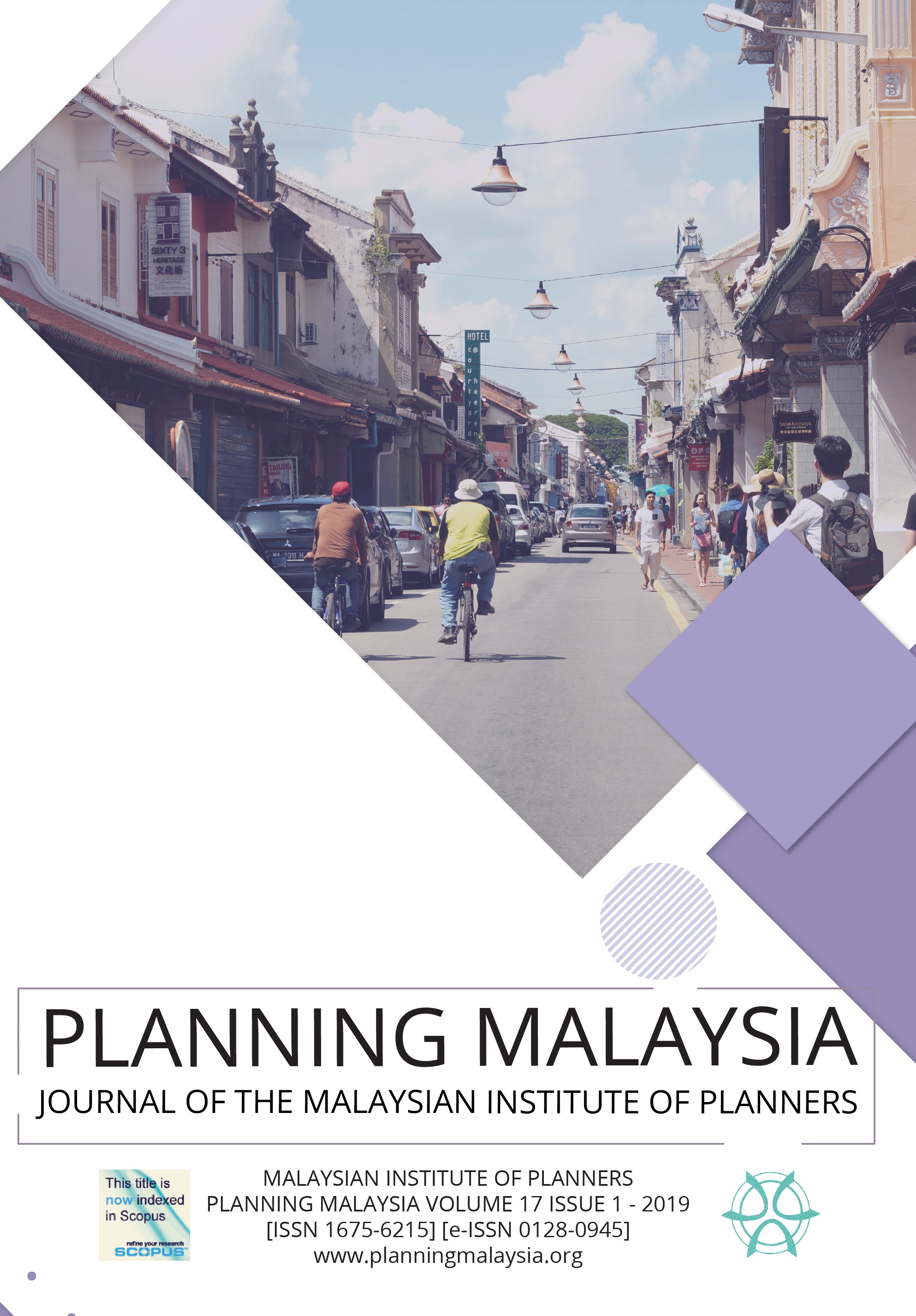 					View Vol. 17 (2019): PLANNING MALAYSIA JOURNAL : Volume 17, Issue 2, 2019
				
