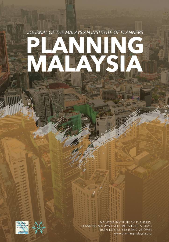 					View Vol. 19 (2021): PLANNING MALAYSIA JOURNAL : Volume 19, Issue 5, 2021
				